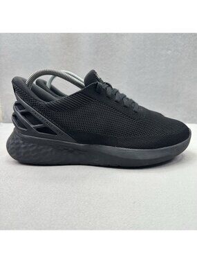 Kizik Athens Womens Size 9.5 (2E) Shoes Black White Hands Free Slip-On Sneakers